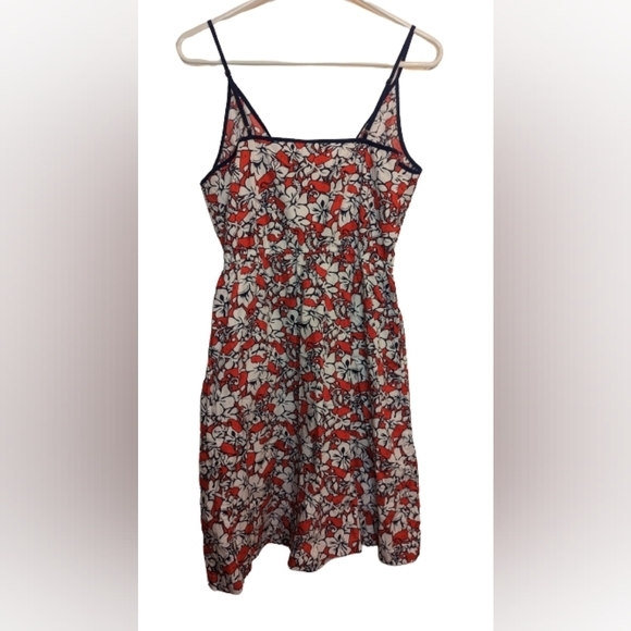 EUC Vineyard Vines for Target floral mini dress adjustable thin tank straps ruch - Picture 2 of 10